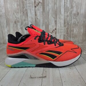 Reebok Nano X2 Adventure Mens Training Shoes Orange Black GY2116 Size 11.5